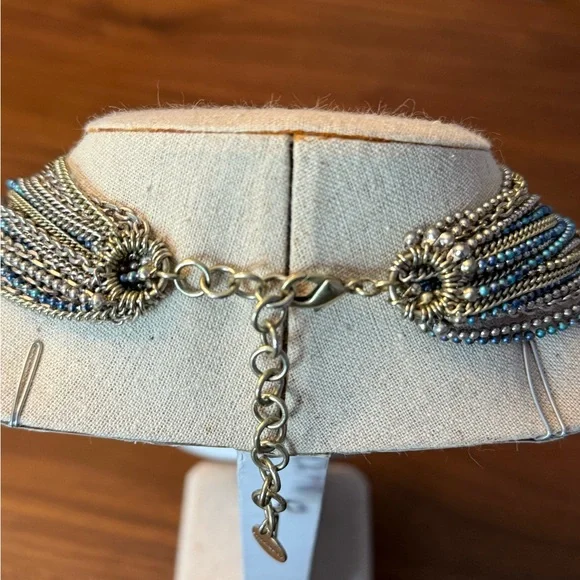 Stella & Dot Silver Multicolor Beaded Necklace - Picture 2 of 3